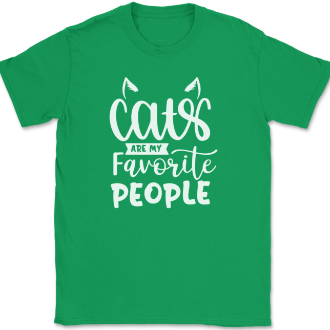 Cats Are My Favorite People T-Shirt Mens Tee - Image 7