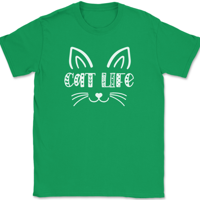 Cat Life T-Shirt Mens Tee - Image 7