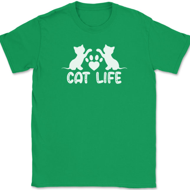 Cat Life T-Shirt Mens Tee - Image 7