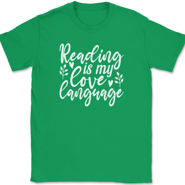 Reading is My Love Language T-Shirt Mens Tee - Image 7