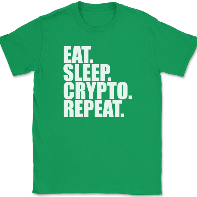 Eat Sleep Crypto Repeat T-Shirt Mens Tee - Image 7