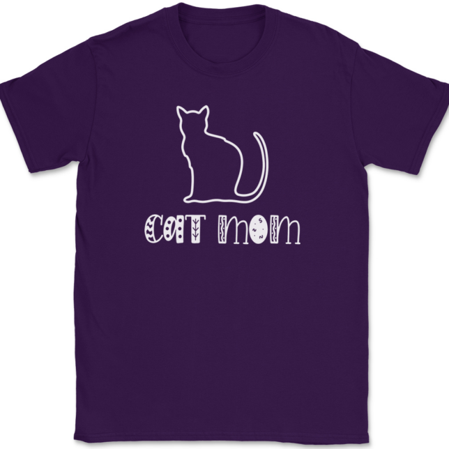 Cat Mom T-Shirt Mens Tee - Image 8