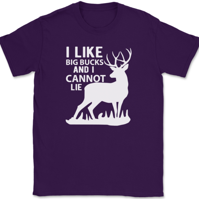 I Like Big Bucks and I Cannot Lie T-Shirt Mens Tee - Image 8