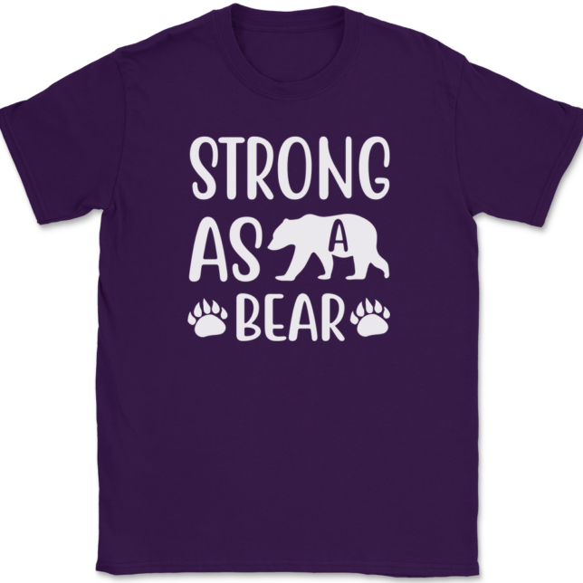 Strong As A Bear T-Shirt Mens Tee - Image 8