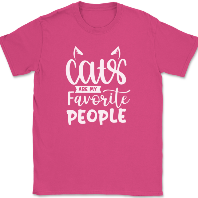 Cats Are My Favorite People T-Shirt Mens Tee - Image 9