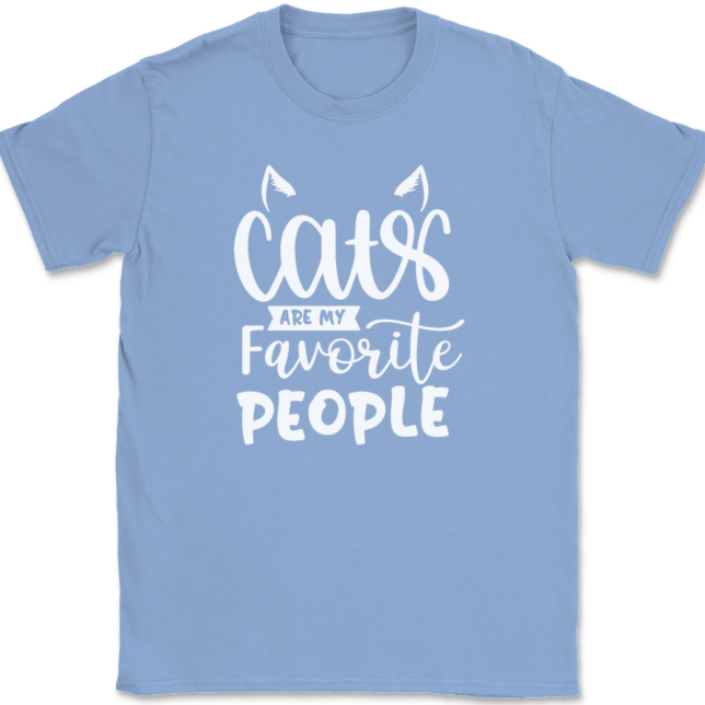 Cats Are My Favorite People T-Shirt Mens Tee - Image 10