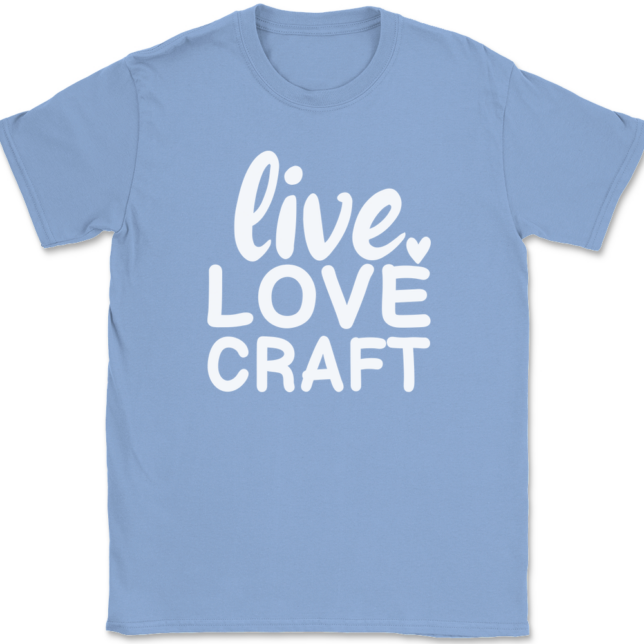 Live Love Craft T-Shirt Mens Tee - Image 10