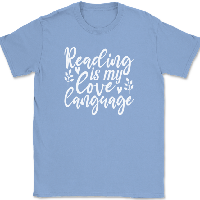 Reading is My Love Language T-Shirt Mens Tee - Image 10