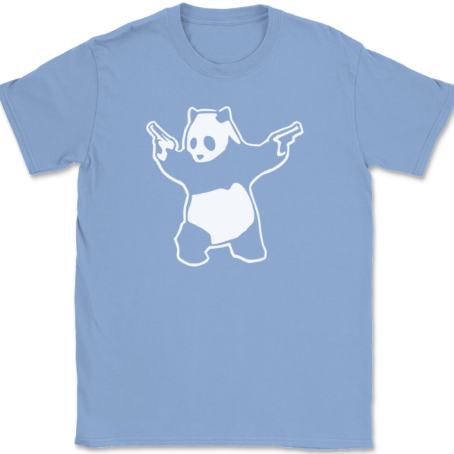 Panda with Guns T-Shirt Mens Tee - Image 10