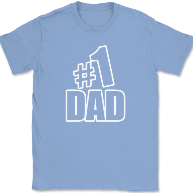 Number One #1 Dad T-Shirt Mens Tee - Image 10