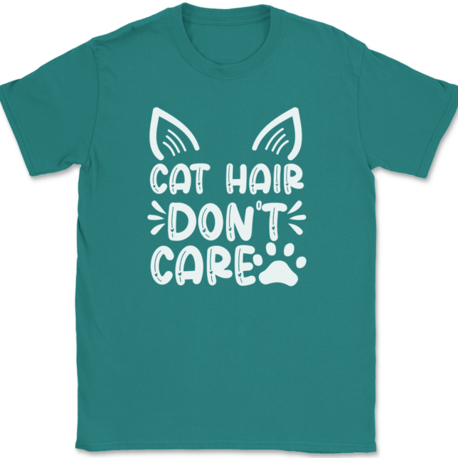 Cat Hair Don't Care T-Shirt Mens Tee - Image 11