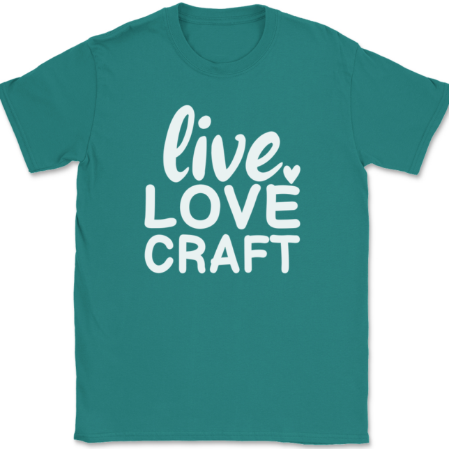 Live Love Craft T-Shirt Mens Tee - Image 11