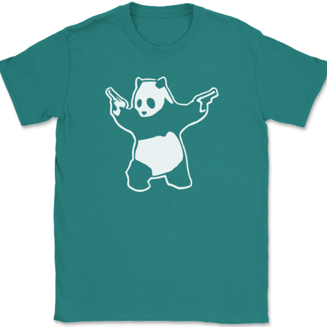 Panda with Guns T-Shirt Mens Tee - Image 11