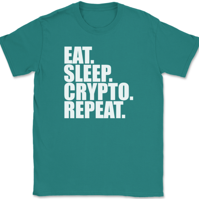 Eat Sleep Crypto Repeat T-Shirt Mens Tee - Image 11