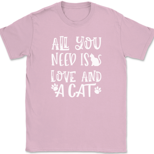 All You Need Is Love and A Cat T-Shirt Mens Tee - Image 12