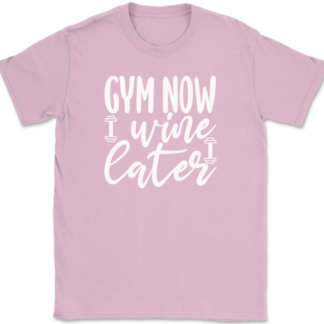 Gym Now Wine Later T-Shirt Mens Tee - Image 12