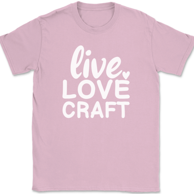 Live Love Craft T-Shirt Mens Tee - Image 12