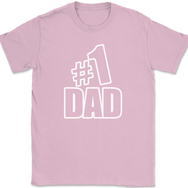 Number One #1 Dad T-Shirt Mens Tee - Image 12