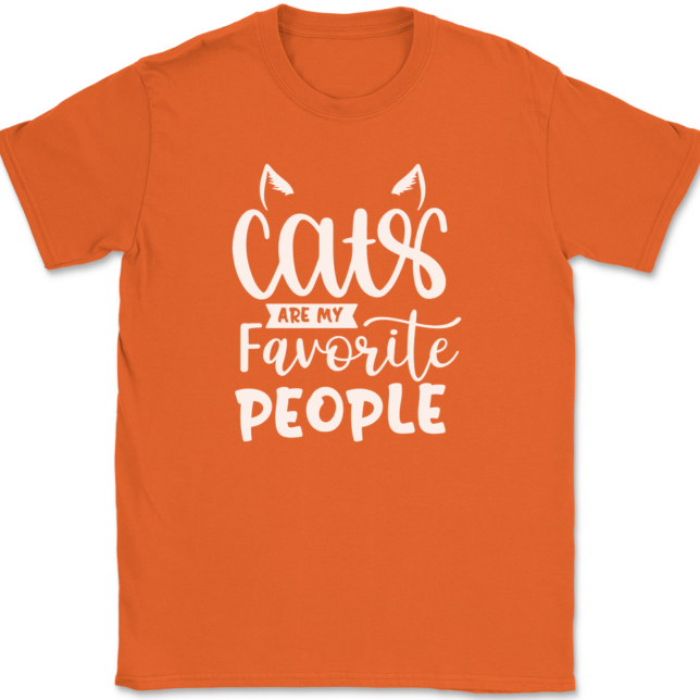 Cats Are My Favorite People T-Shirt Mens Tee - Image 13