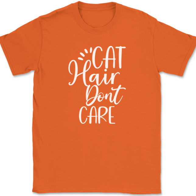 Cat Hair Don't Care T-Shirt Mens Tee - Image 13