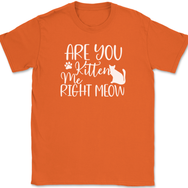 Are You Kitten Me Right Meow T-Shirt Mens Tee - Image 13