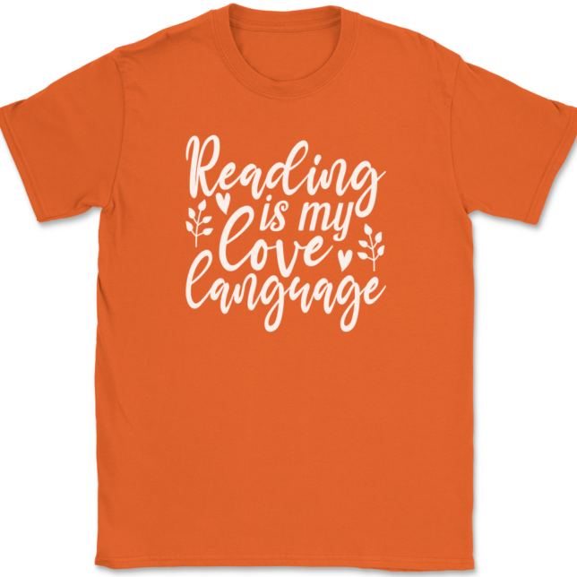 Reading is My Love Language T-Shirt Mens Tee - Image 13