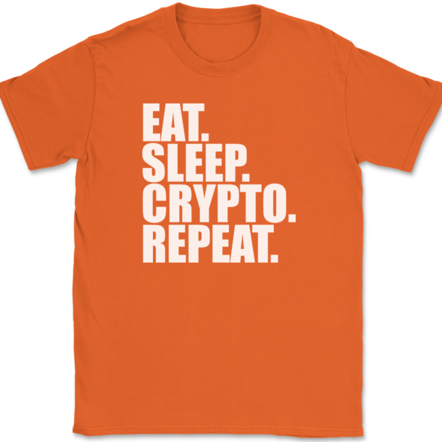 Eat Sleep Crypto Repeat T-Shirt Mens Tee - Image 13