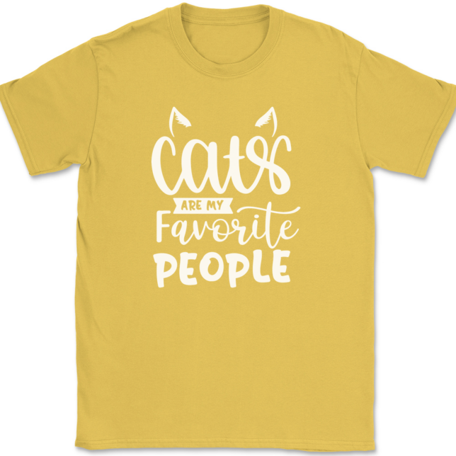 Cats Are My Favorite People T-Shirt Mens Tee - Image 14