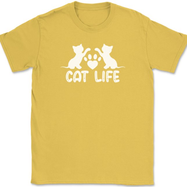 Cat Life T-Shirt Mens Tee - Image 14