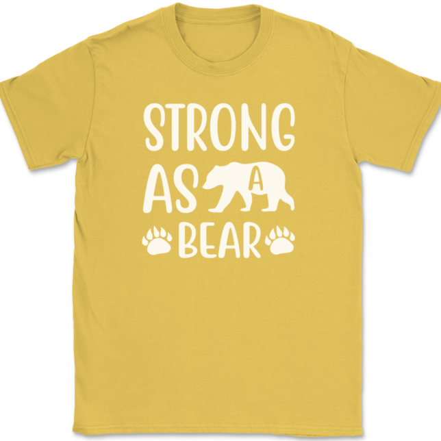 Strong As A Bear T-Shirt Mens Tee - Image 14