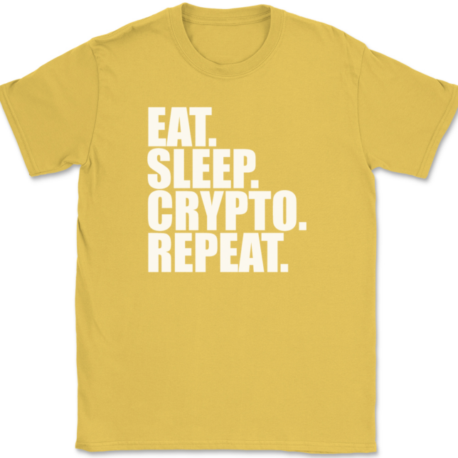 Eat Sleep Crypto Repeat T-Shirt Mens Tee - Image 14