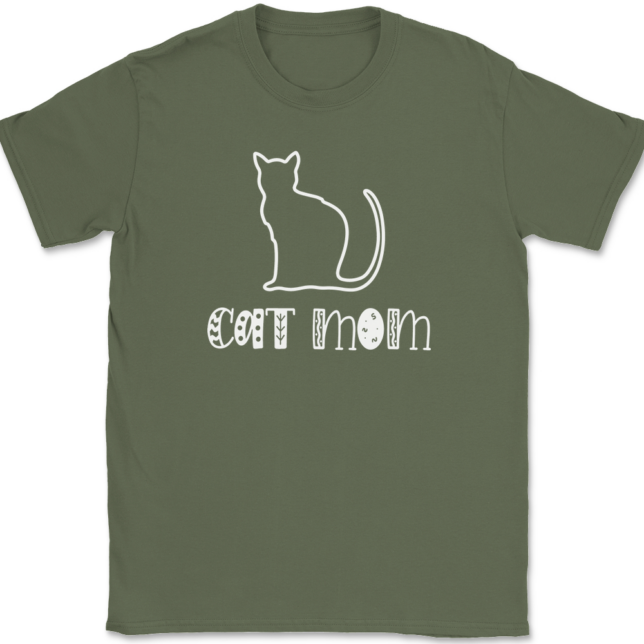 Cat Mom T-Shirt Mens Tee - Image 15