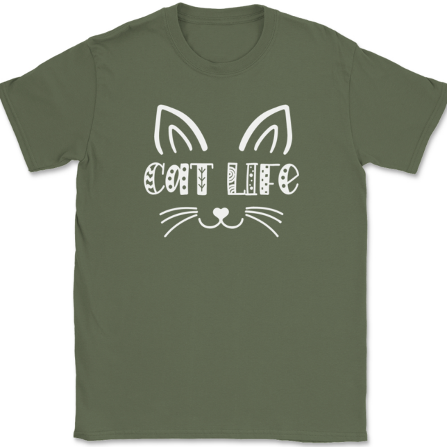 Cat Life T-Shirt Mens Tee - Image 15