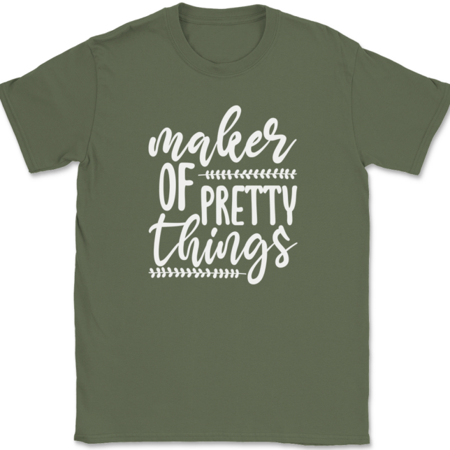 Maker of Pretty Things Crafting T-Shirt Mens Tee - Image 15