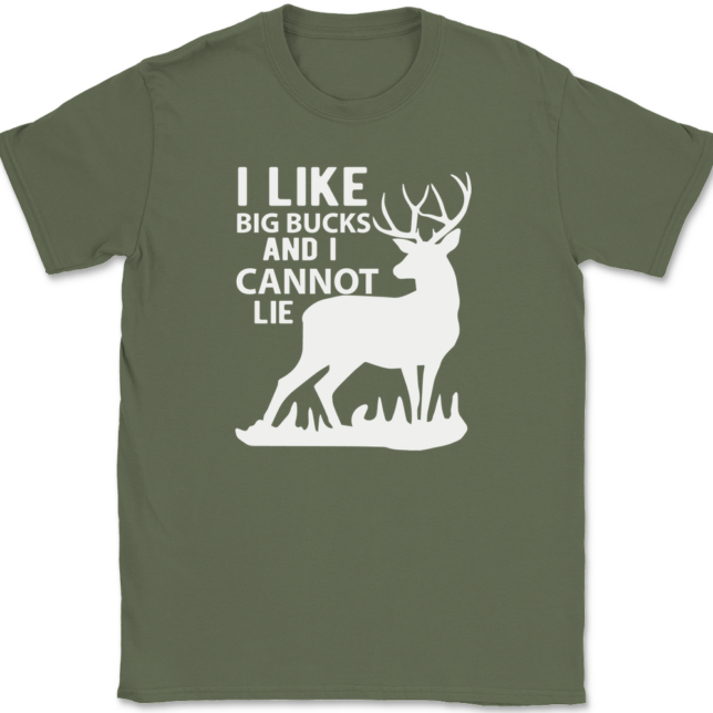 I Like Big Bucks and I Cannot Lie T-Shirt Mens Tee - Image 15