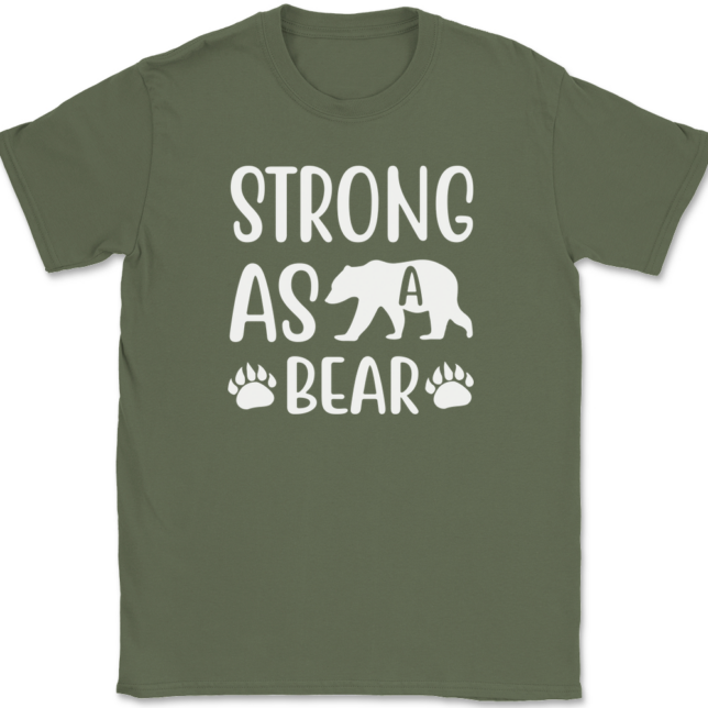 Strong As A Bear T-Shirt Mens Tee - Image 15