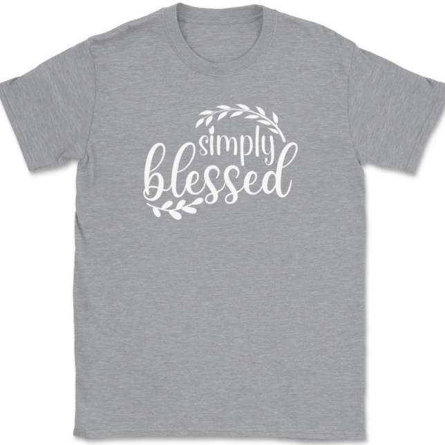 Simply Blessed T-Shirt Mens Tee - Image 2