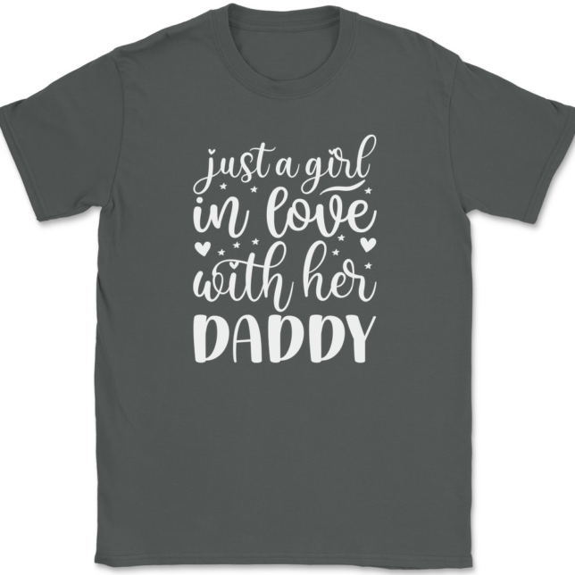 Just a Girl In Love With Her Daddy T-Shirt Mens Tee - Image 3