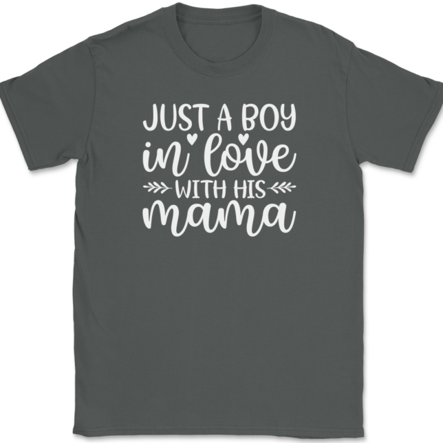 I'm Just A Boy In Love With His Mama T-Shirt Mens Tee - Image 3