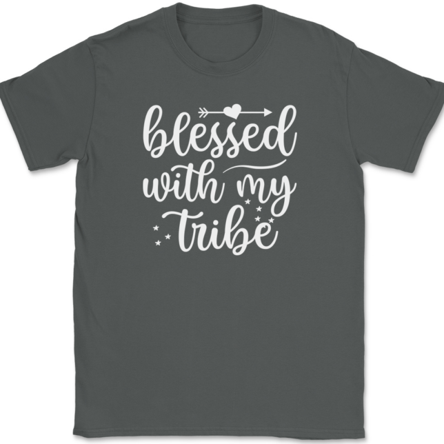 Blessed With My Tribe T-Shirt Mens Tee - Image 3