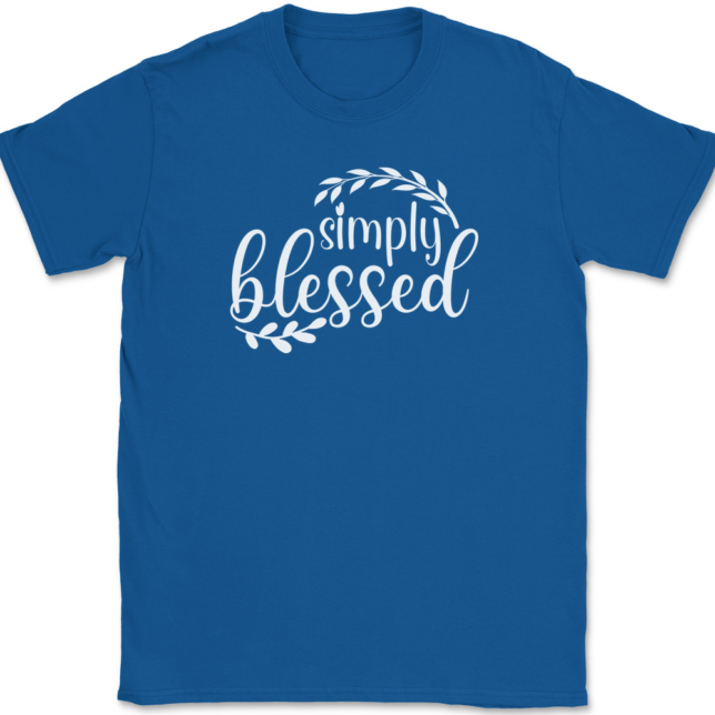 Simply Blessed T-Shirt Mens Tee - Image 5