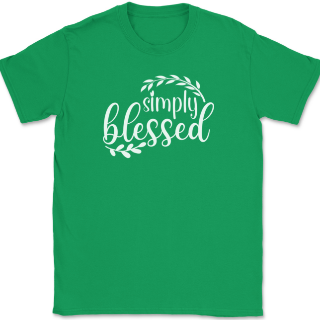 Simply Blessed T-Shirt Mens Tee - Image 7