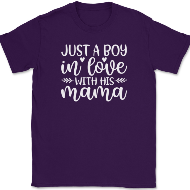 I'm Just A Boy In Love With His Mama T-Shirt Mens Tee - Image 8