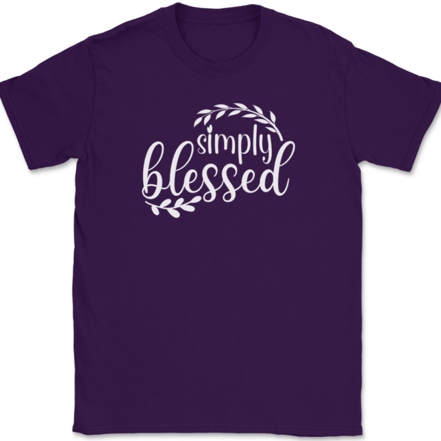 Simply Blessed T-Shirt Mens Tee - Image 8