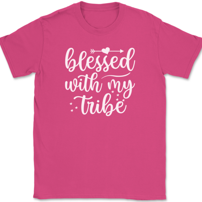 Blessed With My Tribe T-Shirt Mens Tee - Image 9