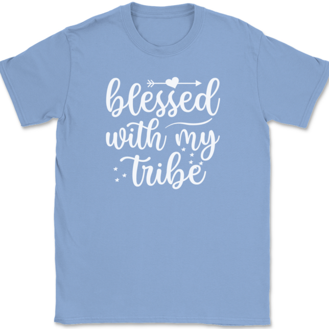 Blessed With My Tribe T-Shirt Mens Tee - Image 10