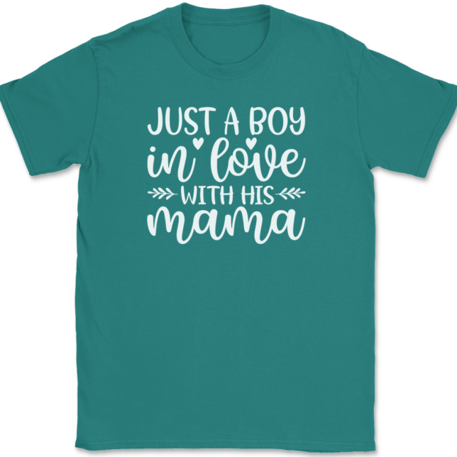 I'm Just A Boy In Love With His Mama T-Shirt Mens Tee - Image 11