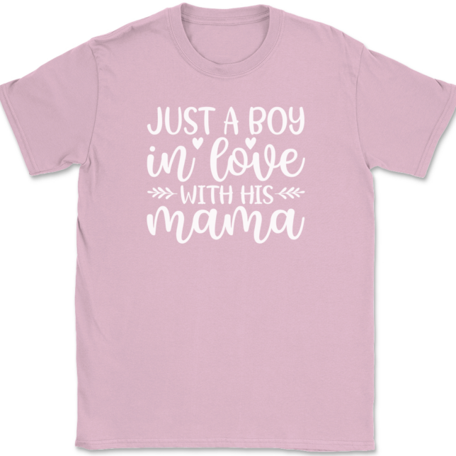 I'm Just A Boy In Love With His Mama T-Shirt Mens Tee - Image 12