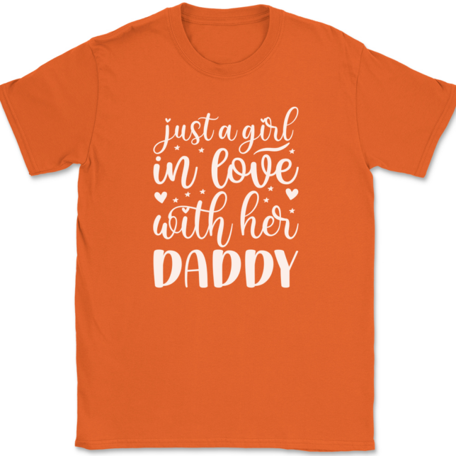 Just a Girl In Love With Her Daddy T-Shirt Mens Tee - Image 13