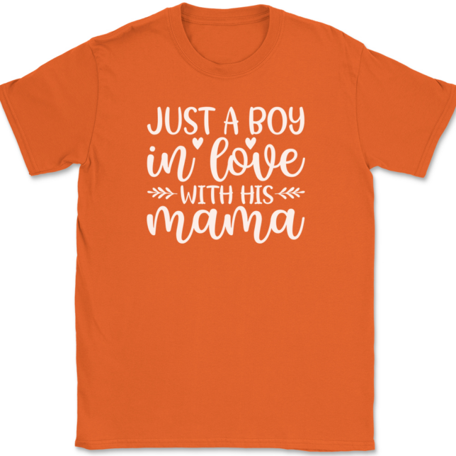 I'm Just A Boy In Love With His Mama T-Shirt Mens Tee - Image 13